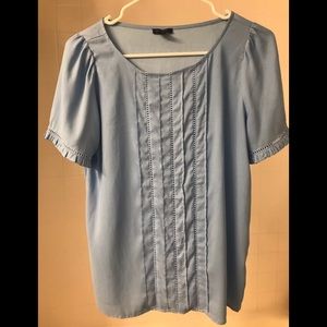 Short-sleeved Ann Taylor Eyelet Blouse